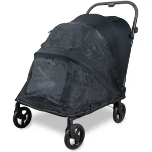 WonderFold PFM Medium   huisdierenbuggy   grijs   inklapbaar pas cher