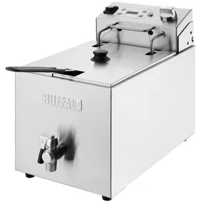 Friteuse Electrique Professionnelle avec Minuterie 8 Litres - Buffalo ... pas cher