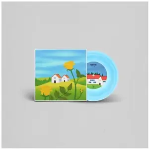 Tag Lucky Vinyle Bleu pas cher