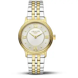 Montre femme bracelet acier - Amalys - Montre femme Amalys Suzy acier bicolorecollection Watson pas cher