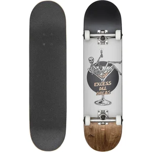 Comparateur de prix : Skateboard Complet Globe Excess - 8 Inch Blanc-Brun