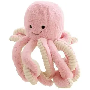 peluche mignon poulpe animaux marins 18cm-Rose pas cher
