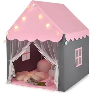GOPLUS Tente de Jeu pour Enfant Intérieur et Extérieur,Tipi de Jardin ...Vendu parcdiscount