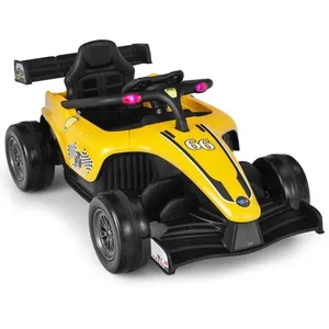 COSTWAY Voiture Électrique 12V7Ah pour Enfants 3 - 7 Ans, F1 Racing, 2...Vendu parcdiscount