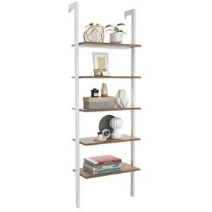 COSTWAY Étagère de Rangement Moderne à 5 Niveaux, 61 x 30 x 183 CM, Ét... pas cher