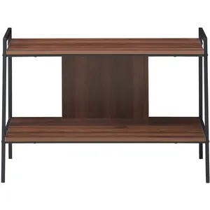 COSTWAY Meuble TV en Bois à 2 Niveaux pour Téléviseurs Jusqu'à 32" ave... pas cher