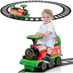 DREAMADE Train Électrique avec Rails 16PCS, Voiture Enfant Lumineuse M...Vendu parcdiscount