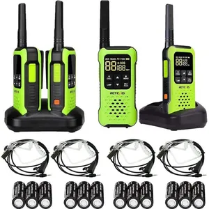 Retevis RT649P Talkie Walkie Rechargeable, IP67 Étanche Flotteur, PMR 446 sans Licence 16 Chaînes (2 Paires, Vert)Vendu parcdiscount