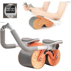 Roue Abdominale avec soutien du coude - KAKOO - Roulette Abdominaux Exercice - Acier inoxydable - Orange pas cher
