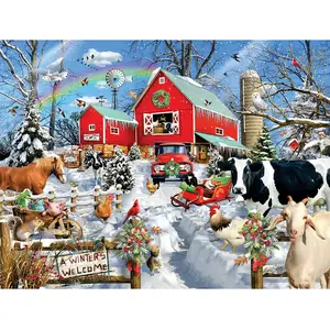 SunsOut Pièces XXL - Grange d'Hiver 35235 pas cher