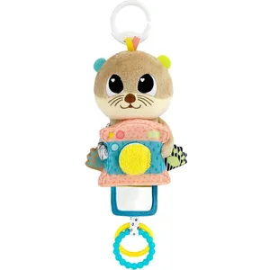Lamaze Arty La Loutre - Peluche d'éveil sensoriel pour bébé de 0 à 6 mois à clipser pour l'emmener partout