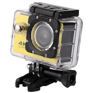 Caméra Sport Télécommande Étanche 4K Wifi 1080P -Jaune pas cher