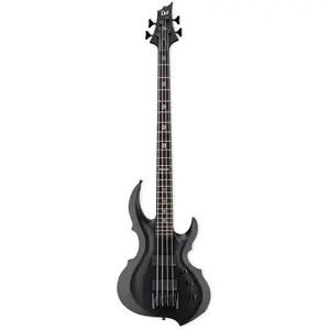 ESP LTD TA-604 FRX Black Satin Tom Araya Signature elektrische basgitaar met koffer pas cher