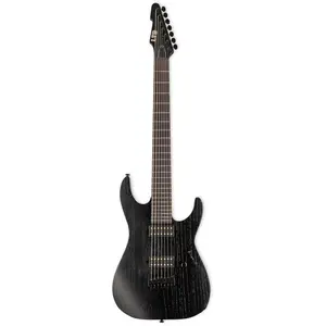 ESP LTD Alex Wade Signature AW-7 Baritone Open Grain Black Satin 7-snarige elektrische gitaar met koffer pas cher