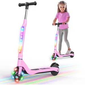 Trottinette Electrique Pour Enfants 6-14 Ans - Écran Led - Néons Color...