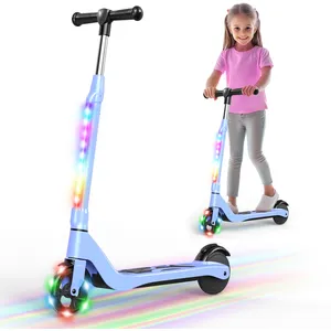 Trottinette Electrique Pour Enfants 6-14 Ans - Écran Led - Néons Color...