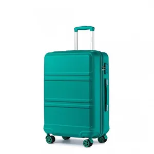 KONO Valise Grand Taille 75x48x30cm Valise Bagage a Main Rigide ABS Ultra Léger Valise de Voyage à 4 roulettes et Serrure TSA, Bleu pas cher