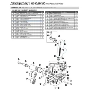 Park Tool Pièce Détachée Pour Support De Réparation 1963k 100-3d pas cher