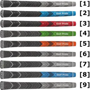 GolfPride MultiCompound Plus 4 STANDAARD Grip - Charcoal Rood pas cher