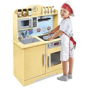 Cuisine pour Enfants en Bois - NAIZY - Kit de Jeu avec Accessoires - 5... pas cher