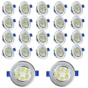 Led Encastrables Plat 3W 230V Luminaire Spot Plafond Encastré Aluminium Mini - 20x3W,Blanc Froid Naizy pas cher