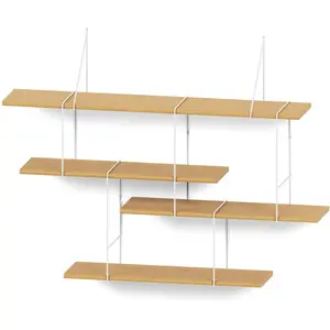 Étagère murale Studio Hausen Link shelf set 1 - ok/white - 140x96x24 cm pas cher