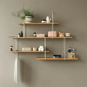 Étagère murale - Studio Hausen - Link shelf set 2 - Blanc - Adulte