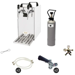 ich-zapfe Complete set - Biertap - Kontakt 40 2-kraans droogkoeler, 50... pas cher