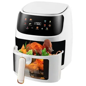 BAKLON Friteuse Sans Huile 8 L - 2400w - écran Tactile LCD - 8 Programmes - Température réglable - Fenêtre visible pas cher