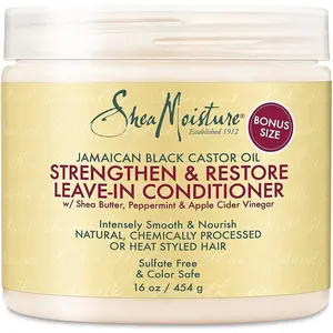 Shea Moisture Après-shampoing à l'huile de ricin noir jamaïcain pour renforcer la croissance et la restauration des cheveux, 454 gVendu parbol