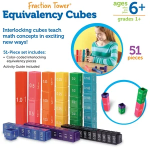 Learning Resources Kit D'?Quivalence De Cubes Fraction Tower