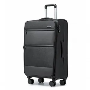 British Traveller Valise Bagage Cabine 80x49x30cm Valise de Voyage Ryanair Priorité Bagage à Main Valise à 4 roulettes avec Serrure TSA, 117L, Noir pas cher