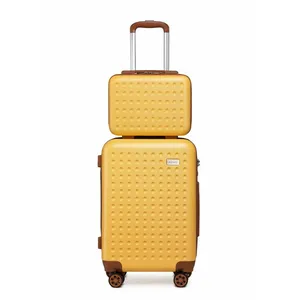 Kono Set de 2 Valise Cabine Rigide Valises de Voyage 55cm à 4 roulette... pas cher