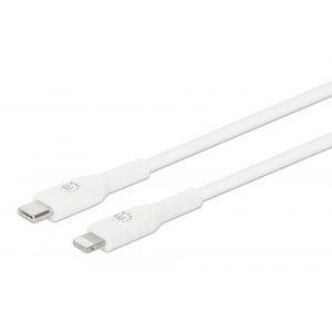 Manhattan USB-kabel USB-C stekker, Apple Lightning stekker 0.50 m Wit 394505 pas cher