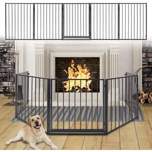 XMTECH Barrière Pare feu pliable avec portillon, Barriere de securite ...