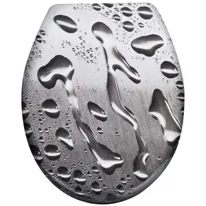 YUENFONG YUENGONG Abattant de WC avec système d'abaissement automatique - Couvercle de toilette antibactérien - Type A pas cher