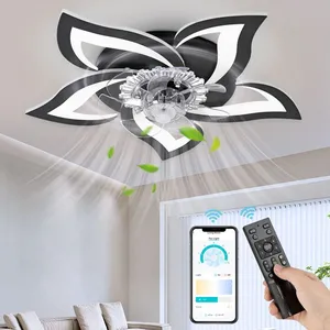 NACATIN Ventilateur de plafond à LED 6 Vitesse Fan Silencieux avec Dim... pas cher