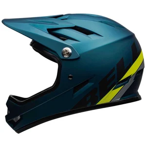 Bell Unisexe - Adulte Sanction Casque de vélo VTT, Bleu mat/hi-viz, S | 52-54 cm pas cher