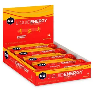 Gu Boîte De Gels énergétiques Liquid Fraise Et Banane 60g 12 Unités pas cher