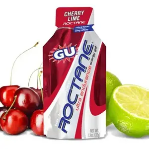 Gu Boîte De Gels énergétiques Roctane Ultra Endurance Cerise Et Citron Vert 32g 24 Unités pas cher