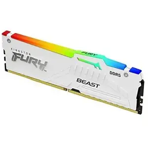 Mémoire RAM KINGSTON DIMM 32GB 5600 DDR5 - FURY Beast WHT RGB pas cher