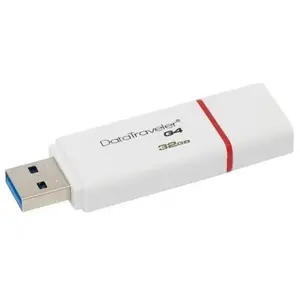 HYPERX KINGSTON - DataTraveler I G4 - Clé USB - 32Go -  USB 3.0 - Blanc & Rouge pas cher