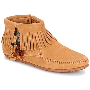 Boots Minnetonka CONCHO FEATHER SIDE ZIP BOOT femme pas cher