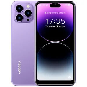 AODOEU Téléphones Portables Débloqués 4G, Écran 6.3", 32Go ROM,4Go RAM,4850mAh Batterie, 8MP+5MP Caméra, Face ID/Dual SIM/WiFi/GPS -Violet