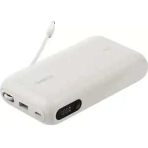 Batterie externe BELKIN 20K 45W cable intégré Sable pas cher