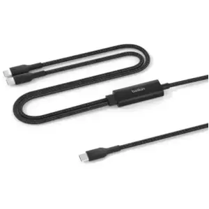 Belkin CAC004HQ1.5MBK USB-kabel USB 2.0 1,5 m USB C 2 x USB C Zwart pas cher