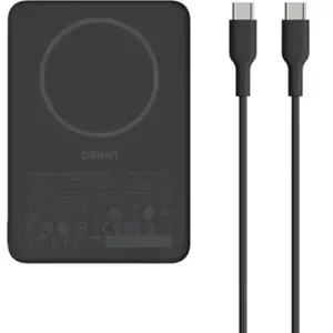 Belkin BOOSTCHARGE 10k 75w Slim Magnetic Powe (10000 mAh, 7.50 W), Chargeur de secours, Noir pas cher