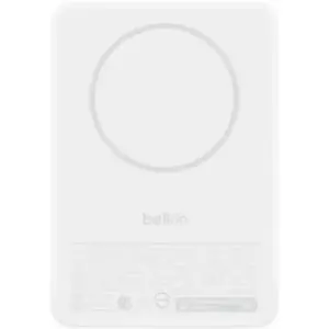 Belkin Boostcharge Slim Magnetische Po (10000 mAh, 15 W), Chargeur de secours, Blanc pas cher