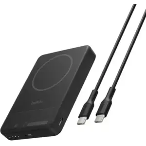Belkin BPD016HQBK, 5000 mAh, Recharge sans fil, 20 W, Noir (5000 mAh, 20 W), Chargeur de secours, Noir pas cher