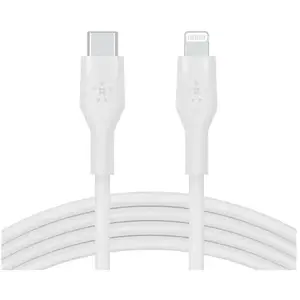 Comparateur de prix : Câble réseau - BELKIN - FLEX LIGHTNING-USB-C - 15W - 2M - Silicone Blanc